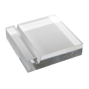 Acryl-Sockel für 4mm starke Fototafeln aus Acryl-Glas oder Alu Dibond