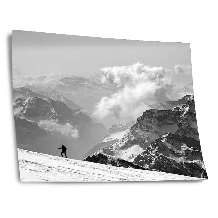 Schwarz-weiß Foto auf Fineart Barytpapier