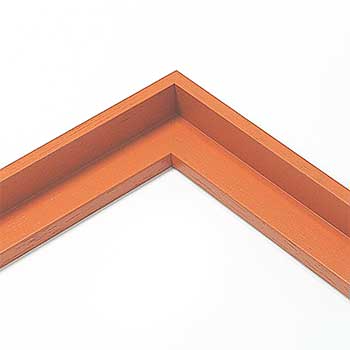 Holz-Schattenfugenrahmen orange lasiert, 60x80
